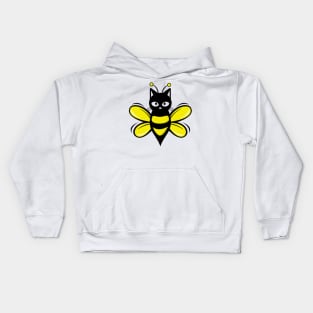 Cat Bee Funny Cute Animal Kids Hoodie